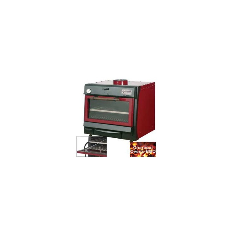 Four-BBQ à charbon, GN 1/1 + GN2/4 (75 Kg/h) DIAMOND