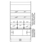 Panetière boulangerie 1.28m AREVALO