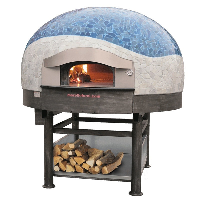 Four à bois 15 pizzas cupole mosaique MORELLO FORNI