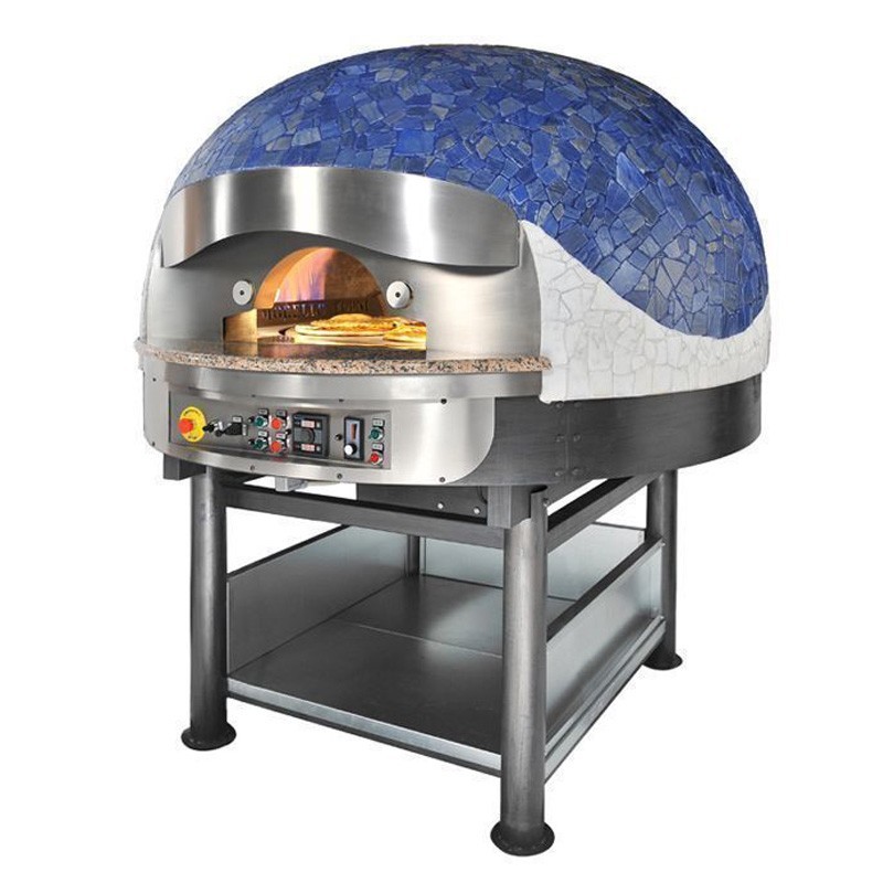 Four rotatif Gaz 7 pizzas Coupole MOSAÏQUE MORELLO FORNI