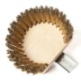 Brosse ronde en laiton et bois REGINA