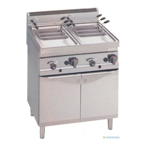 Cuiseurs à pâtes gaz 30+30 litres série 700 Bertos