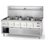 Wok asiatique 4Tiroirs 5Brûleurs Ø290mm et Ø230mm BERTRAND