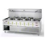 Wok asiatique 5Tiroirs 7Brûleurs Ø290mm et Ø230mm BERTRAND