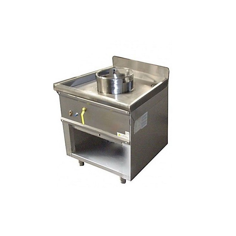 Wok asiatique Gaz à poser 1 Brûleur Turbo Ø290mm BERTRAND