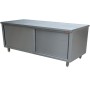 Meuble de Rangement bas Inox 2000 mm prof 700mm DIAMOND