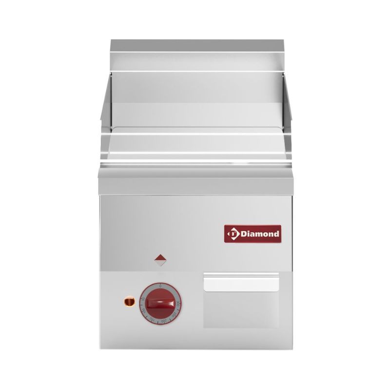Plaque de cuisson électrique, surface lisse chrome DIAMOND