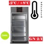 Armoire réfrigérée vitrée positive GN 2/1 - 700L Tecnodom
