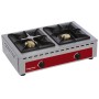 Réchaud de table - 2 feux vifs (7+5 kW) DIAMOND